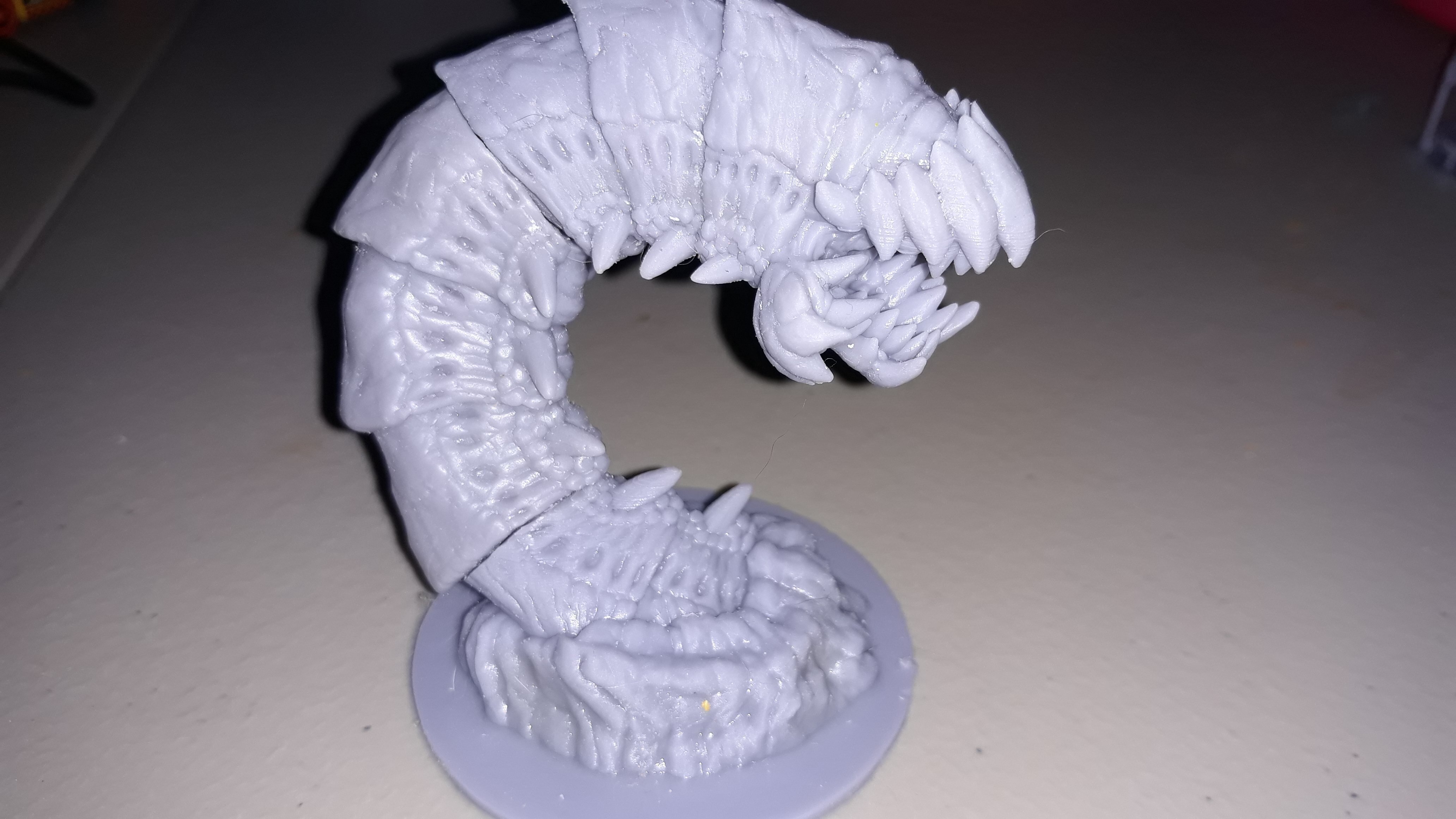 3D printed Purple Worm・Cults