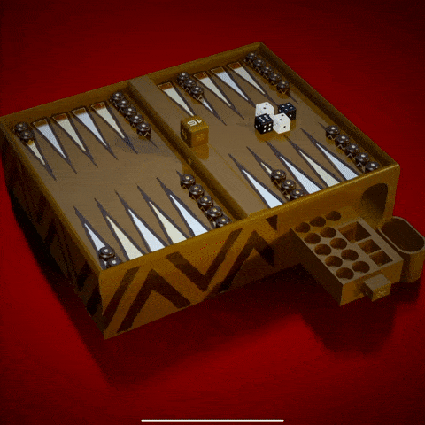 🎲 Backgammon Board Game・ 3D File for ・Cults