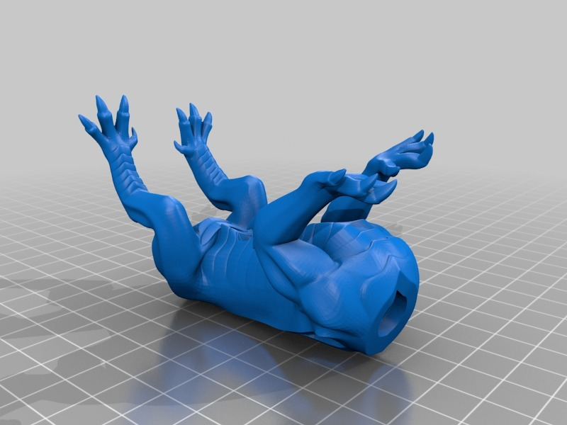 🐉 Red Dragon - Flying・Free STL File for 3D printing・Cults