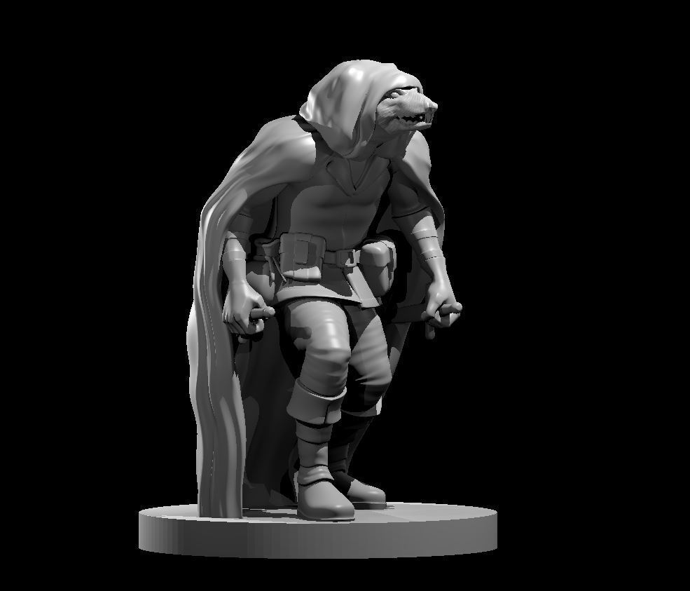 Archivo STL gratis Wererat Actualizado 🎲 ・Plan de impresión en 3D para ...