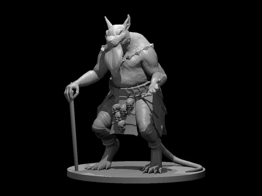 🐀 Demon Lord - Chittr'k'k・Free 3D File for ・Cults