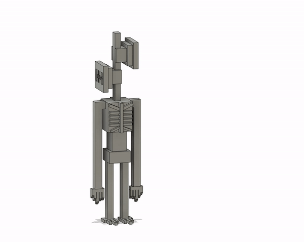 👹 Minecraft: Siren Head・ STL File for ・Cults
