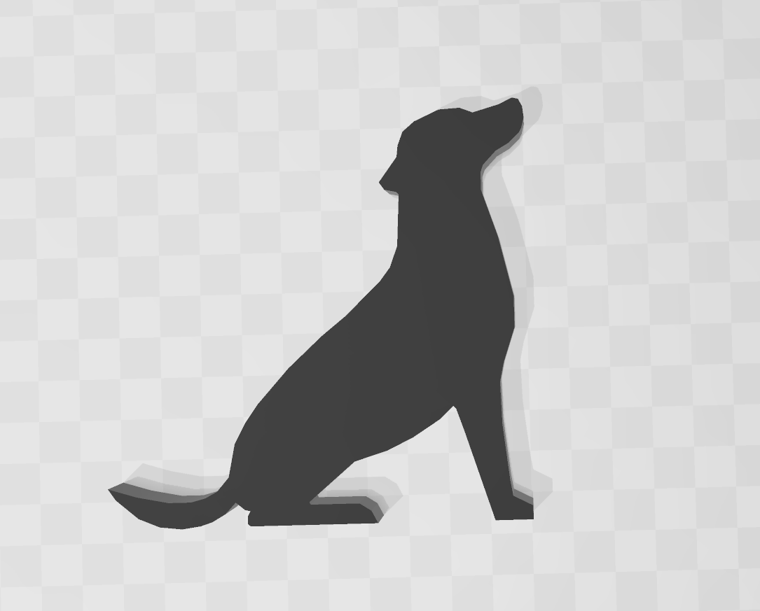 Silueta vectorial de mascota Vector de stock #118169974 de ©Kutanina, image size:1085x873