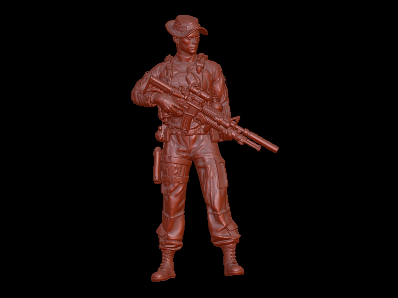STL file PACK OF 3 MODERN AMERICAN SOLDIERS 🫡 ・3D printing idea to ...