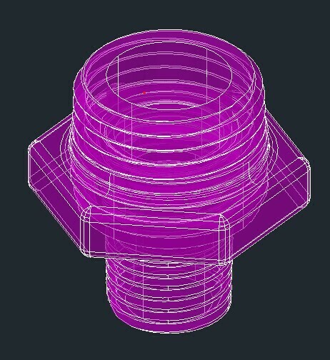 STL file 1/2" male to 1/4" male coupling (waterbox aquariums - connect ...