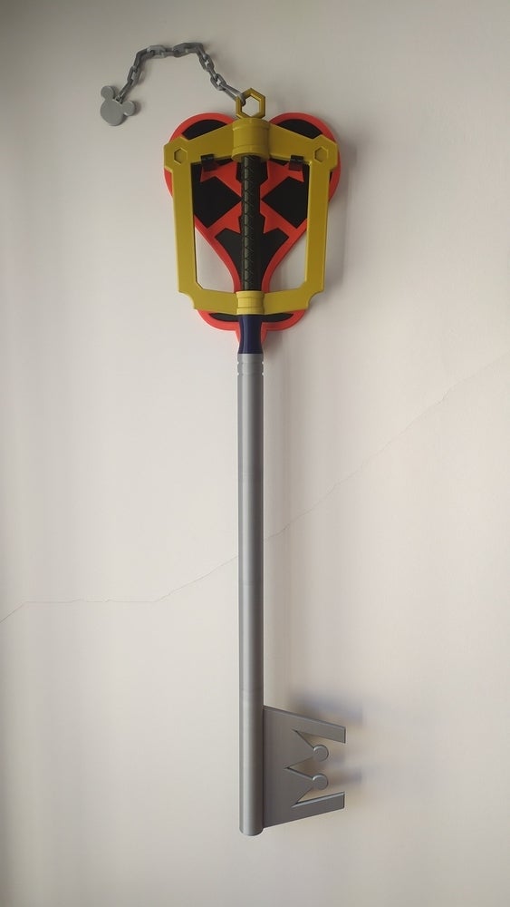 Free STL file Adafruit Keyblade Heartless wall mount 🗡️ ・3D printable