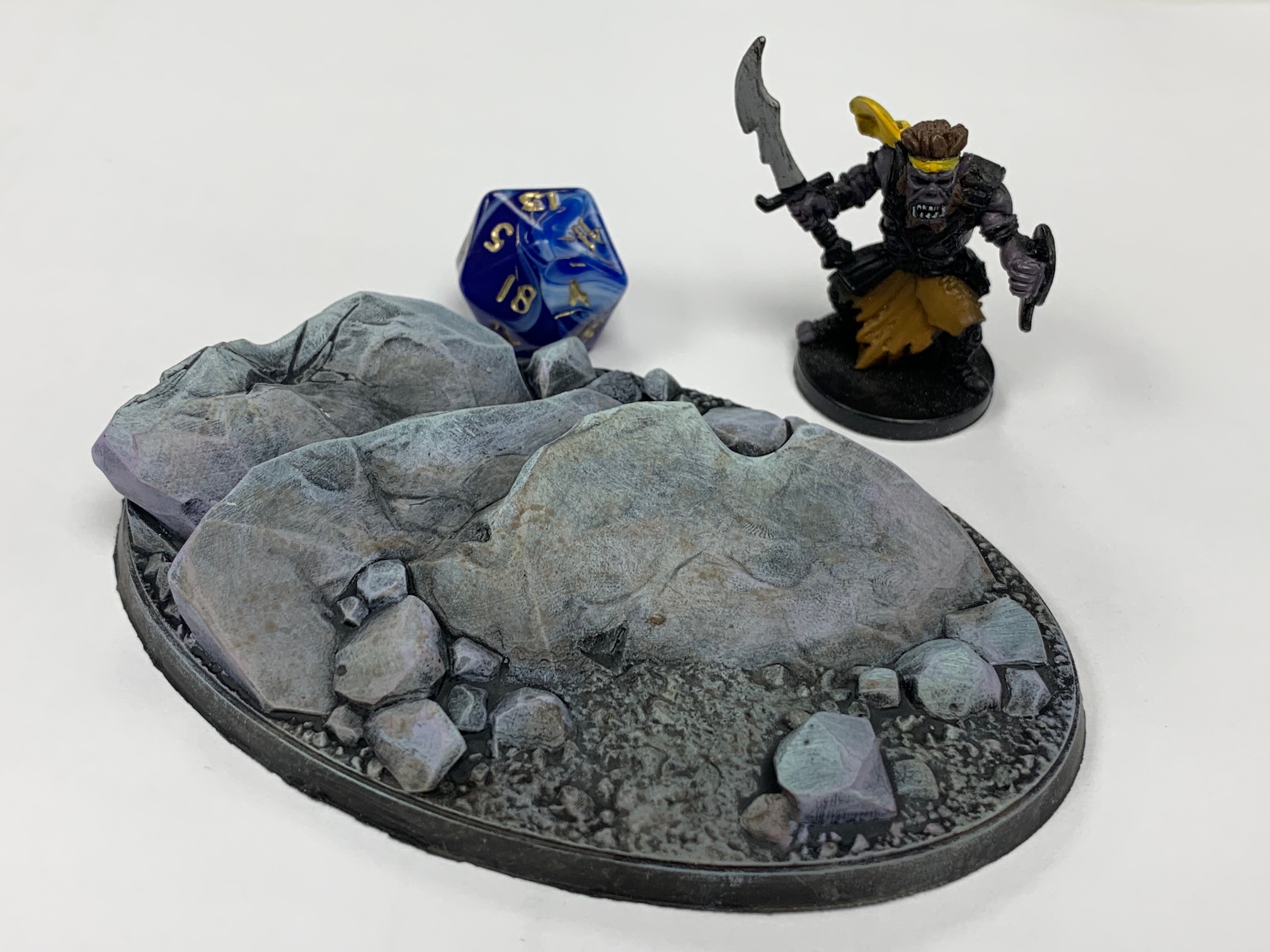 Basement Rocks Legends STL file 105x70mm Rock Base - Oval - LegendGames 🪨 ・3D printer design ...