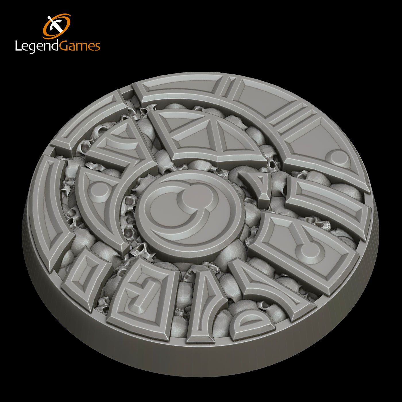 💀 40mm Eldar bases - round sigil and skull bases - LegendGames・ STL ...