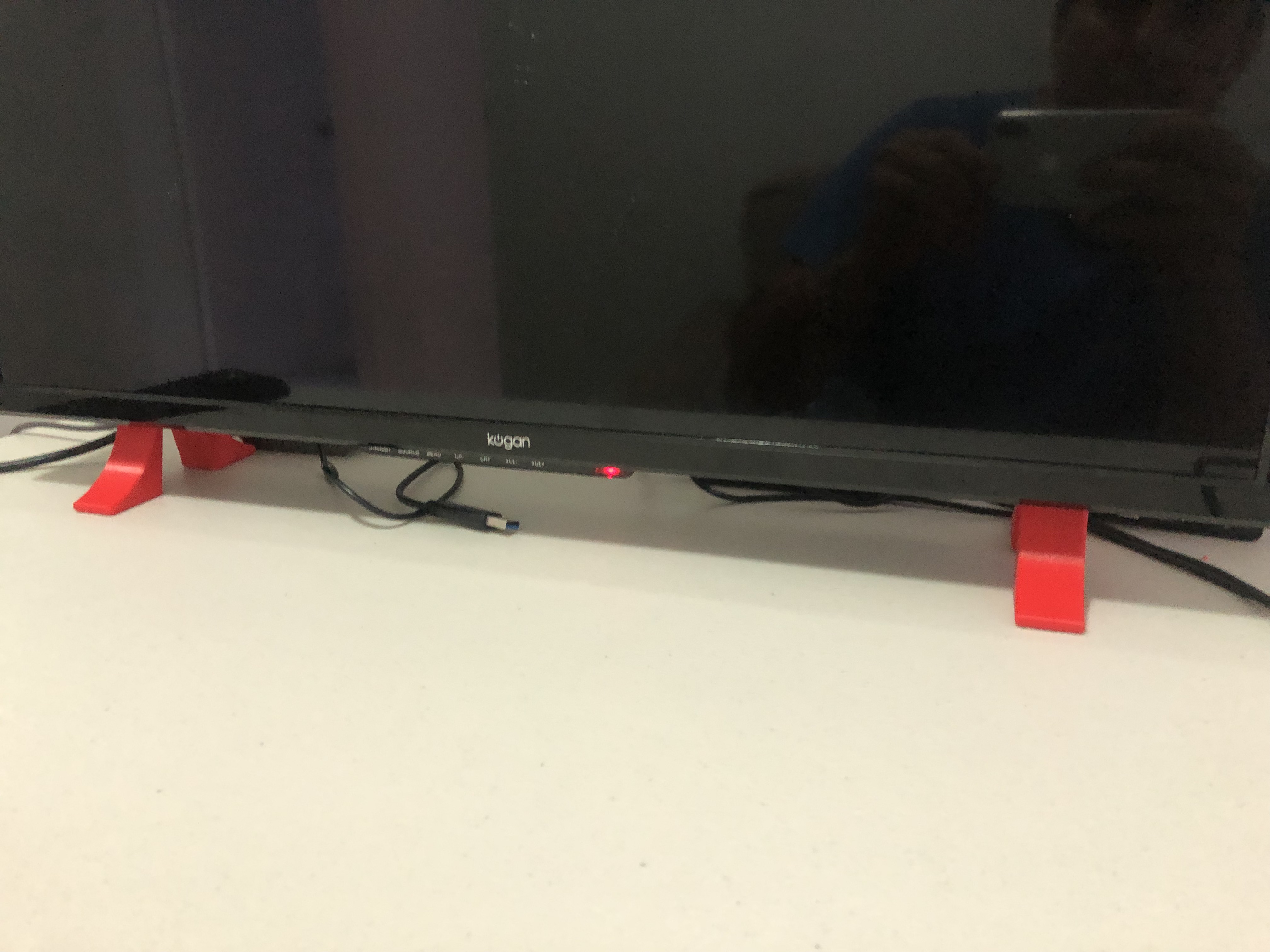 Free STL file 24 inch Kogan TV Television Stand Legs 📺 (OBJ and 3MF)・3D printer design to