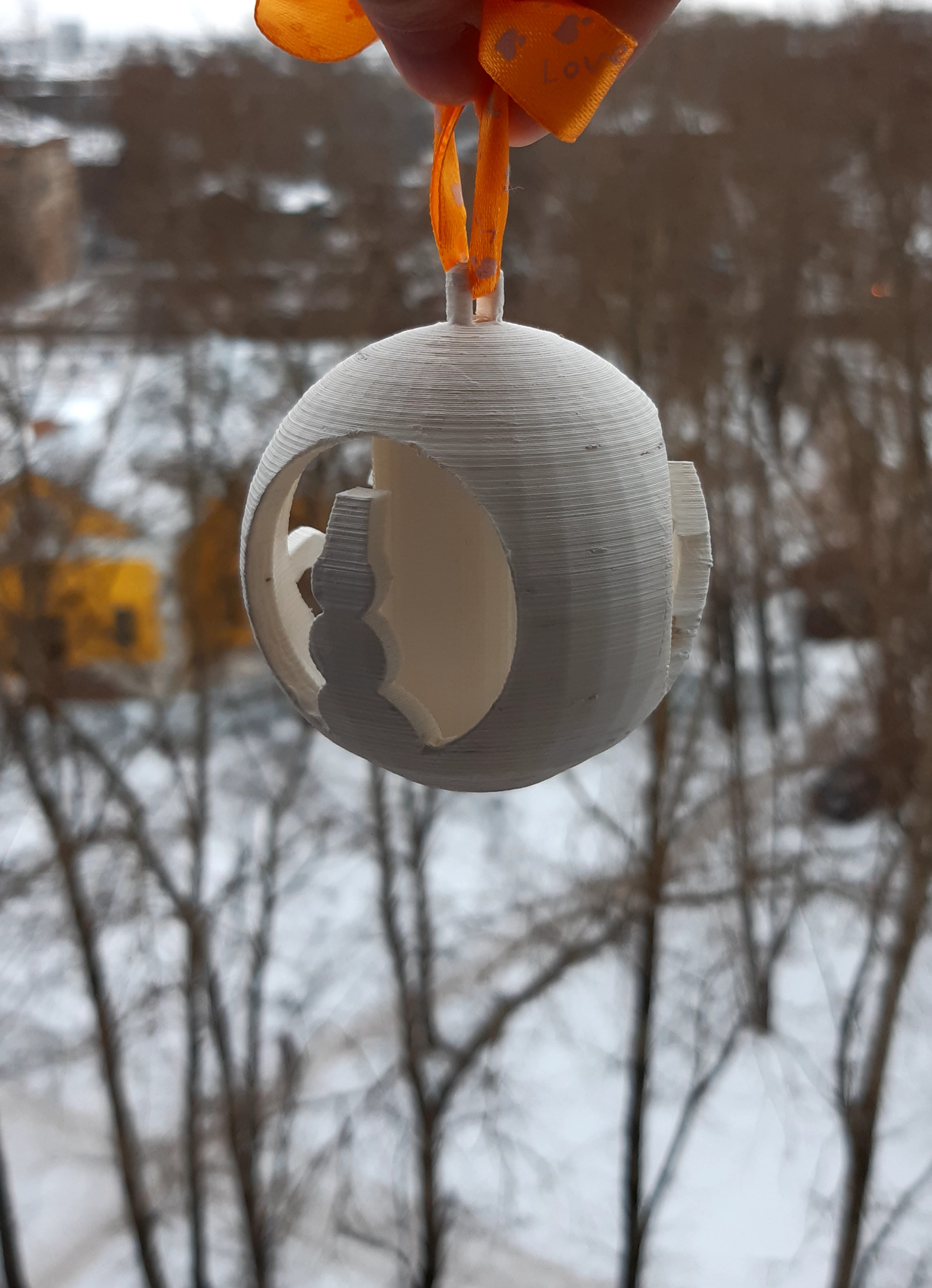 STL-Datei Weihnachtskugel am Weihnachtsbaum! 🏠 (GCODE)・Design für 3D