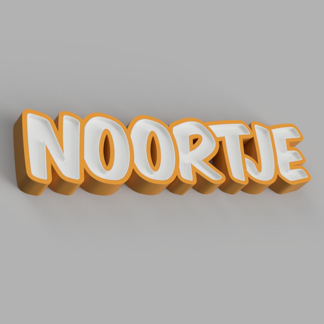 3D file NAMELED NOORTJE - LED LAMP WITH NAME 🔦 ・3D print model to