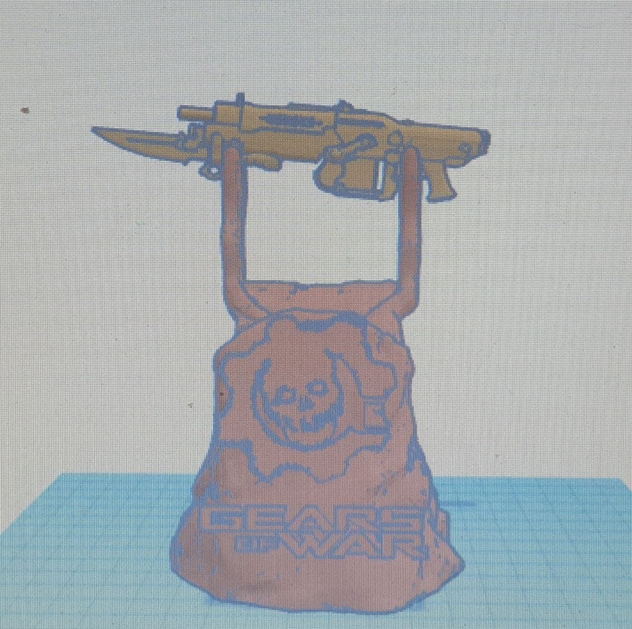 🎲 GEARS OF WAR CONTROLLER STAND・ STL File for ・Cults