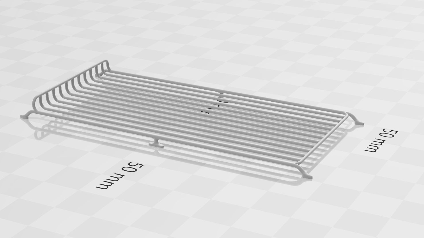 🎲 1/24 Scale Wire Roof Rack (Long)・ STL File for ・Cults