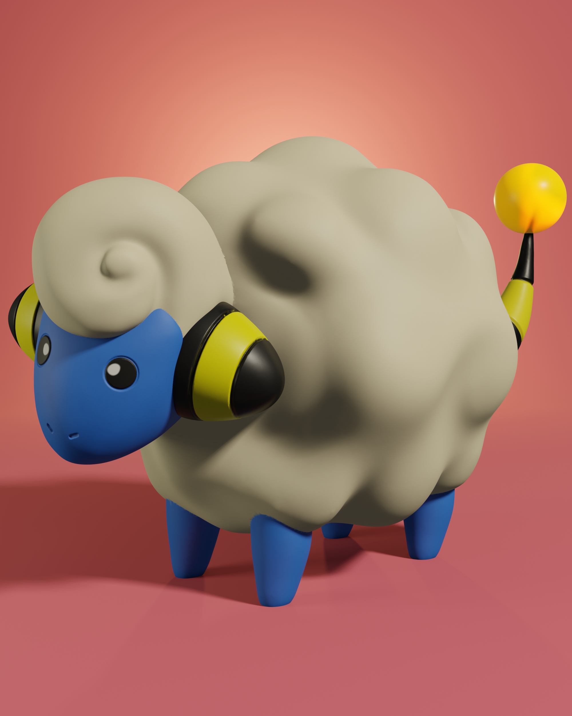 Archivo STL pokemon mareep 🐉・Modelo para descargar y imprimir en 3D・Cults