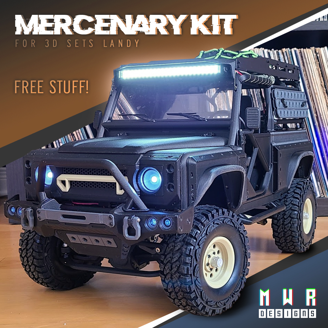 🆓 Mercenary Kit for 3dSets Landy - Free Stuff・Free STL File for ・Cults