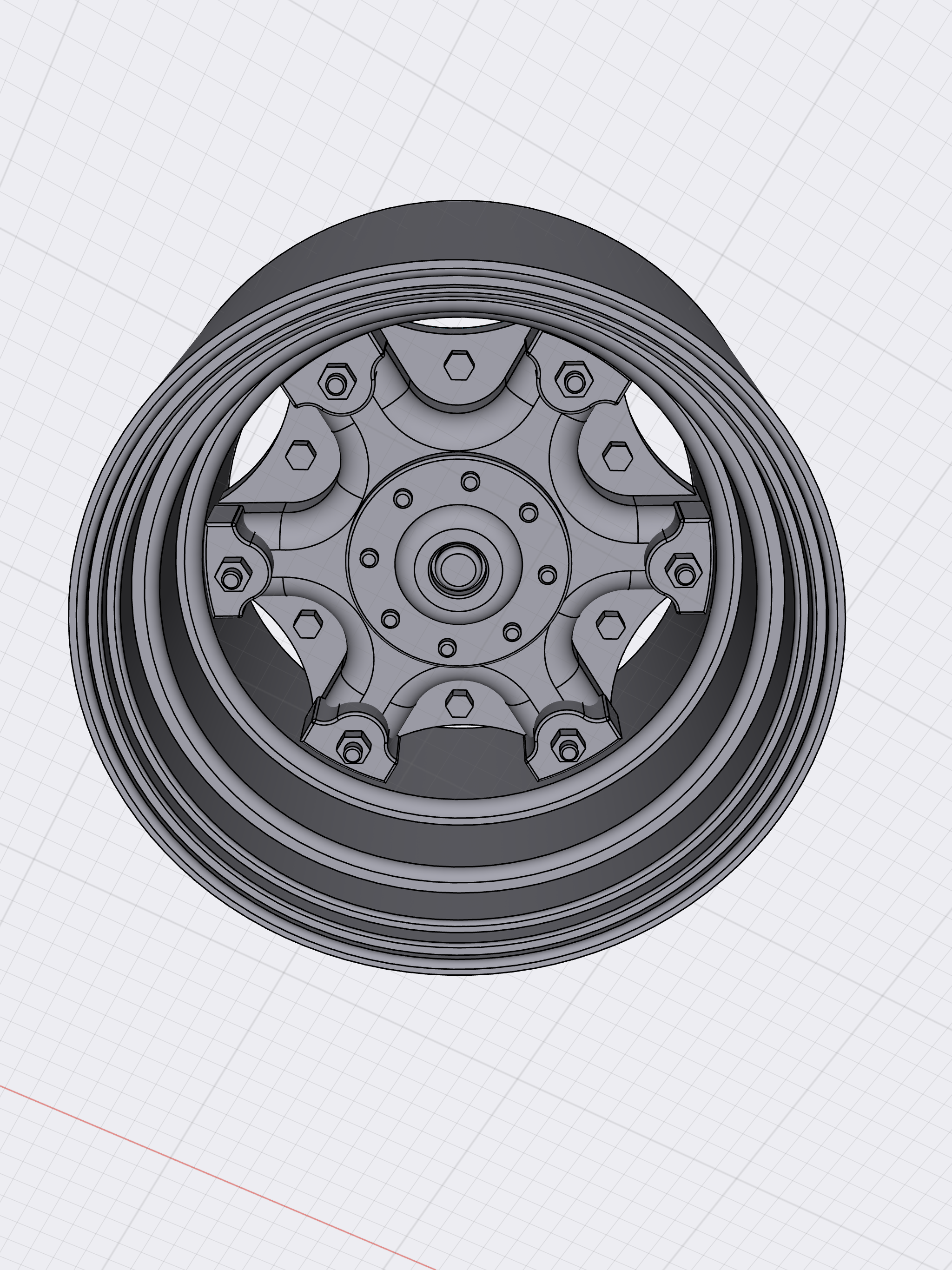 🚚 BIG RIG Dayton Split Rim 6 spokes Classic Mack Truck・ STL File for ・Cults