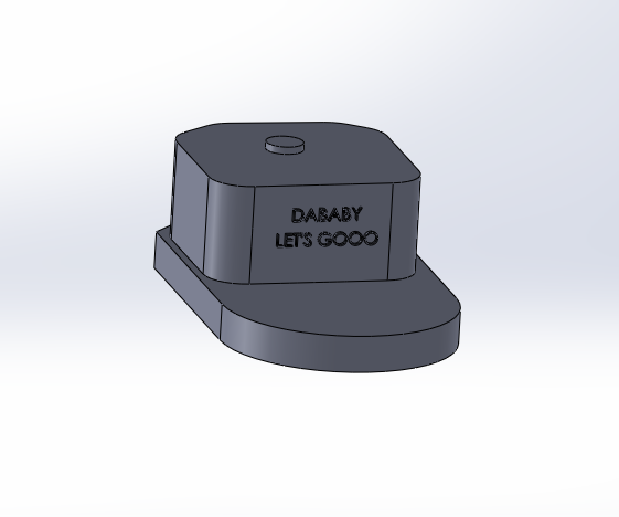 🧢 dababy cap・Free STL File for ・Cults