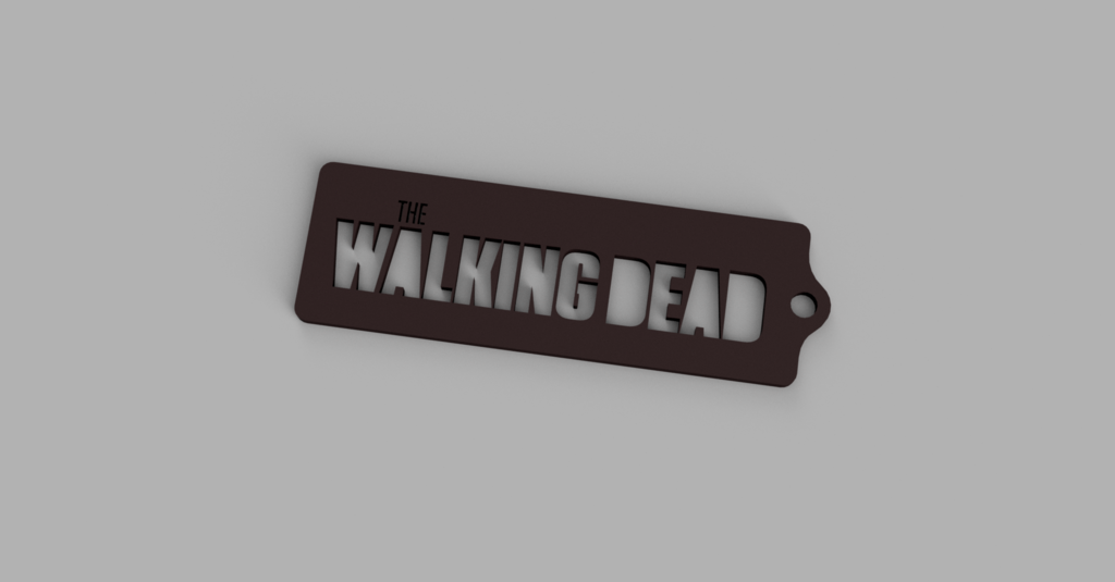 🚶 The Walking Dead Keychain – 3D Printed Fan Accessory・Free 3D File for ...