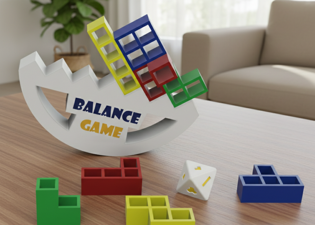 ⚖️ 3D Printable Balancing & Stacking Game V2・Free STL File for 3D ...