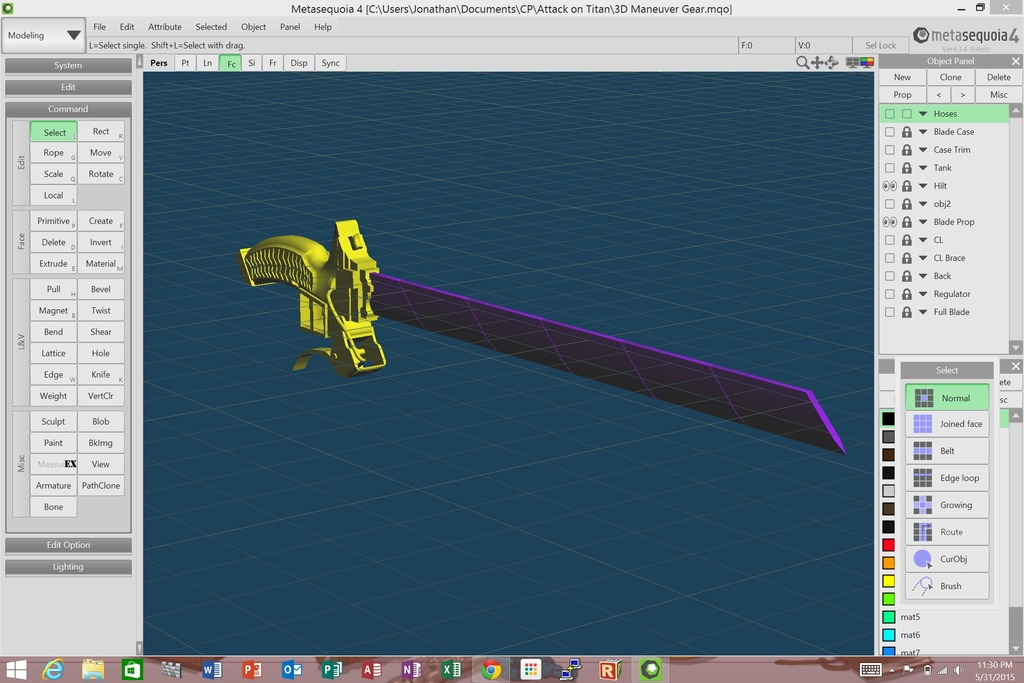 ⚙️ Attack on Titan: 3d maneuver gear・Free 3D File for ・Cults