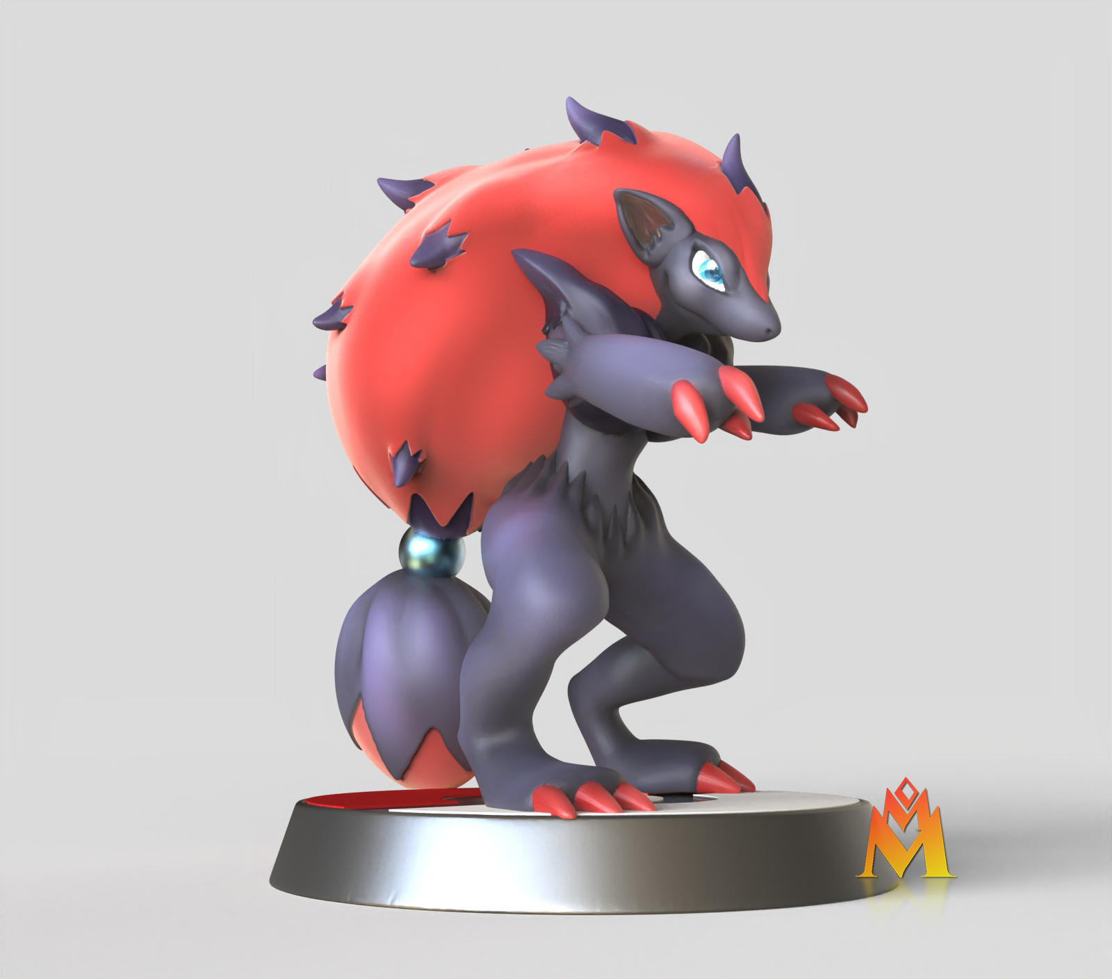 STL file Zoroark - FAN ART - POK??MON FIGURINE - POK??MON UNITE ???�??�Design to download and 3D print 