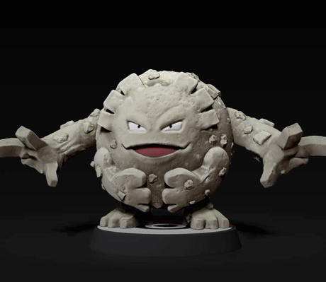 モンコレ ゴローン フィギュア Graveler Geodude, Graveler, Golem(H0.5 ゲームキャラクター