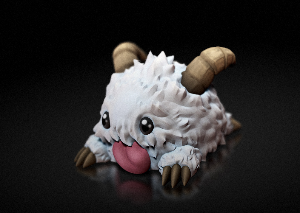 🎨 Poro -league of legends - FAN ART - FIGURINE - 3D PRINT MODEL