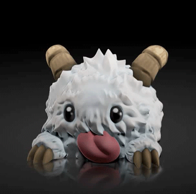 🎨 Poro -league of legends - FAN ART - FIGURINE - 3D PRINT MODEL