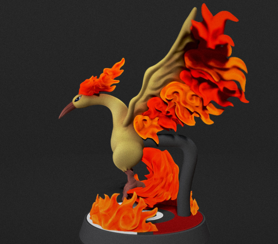 🦸 Moltres - POKÉMON FIGURINE - 3D PRINT MODEL・ STL File for ・Cults