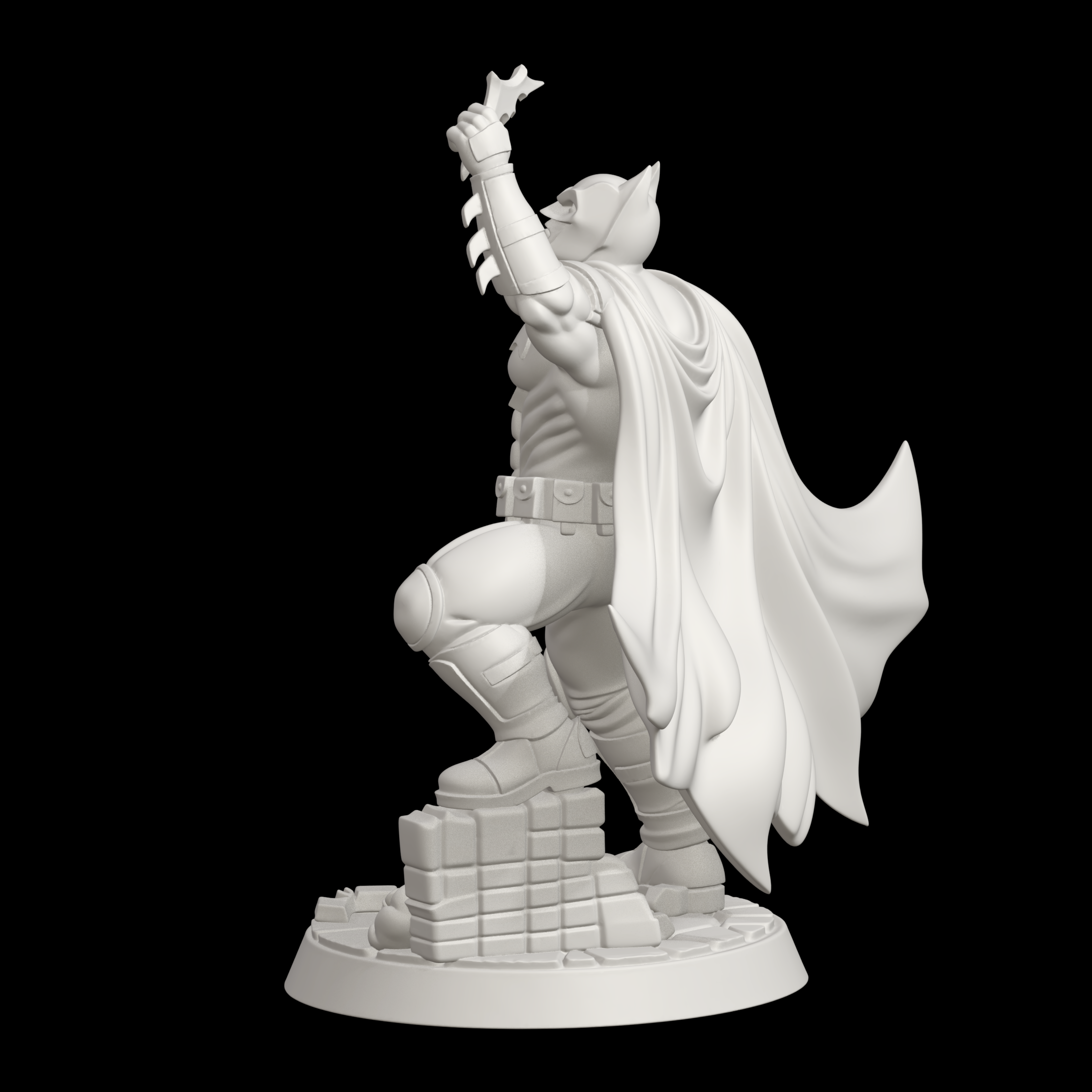 🦸 Batman DC Comics Combat Pose Statue on Base・ 3D File for 3D printing ...