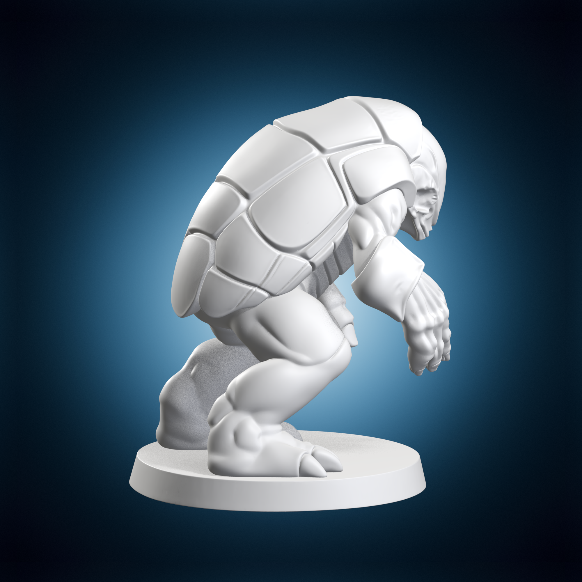 👽 Alien Creature Armored Shell Miniature Sculpt・ 3D File for 3D ...