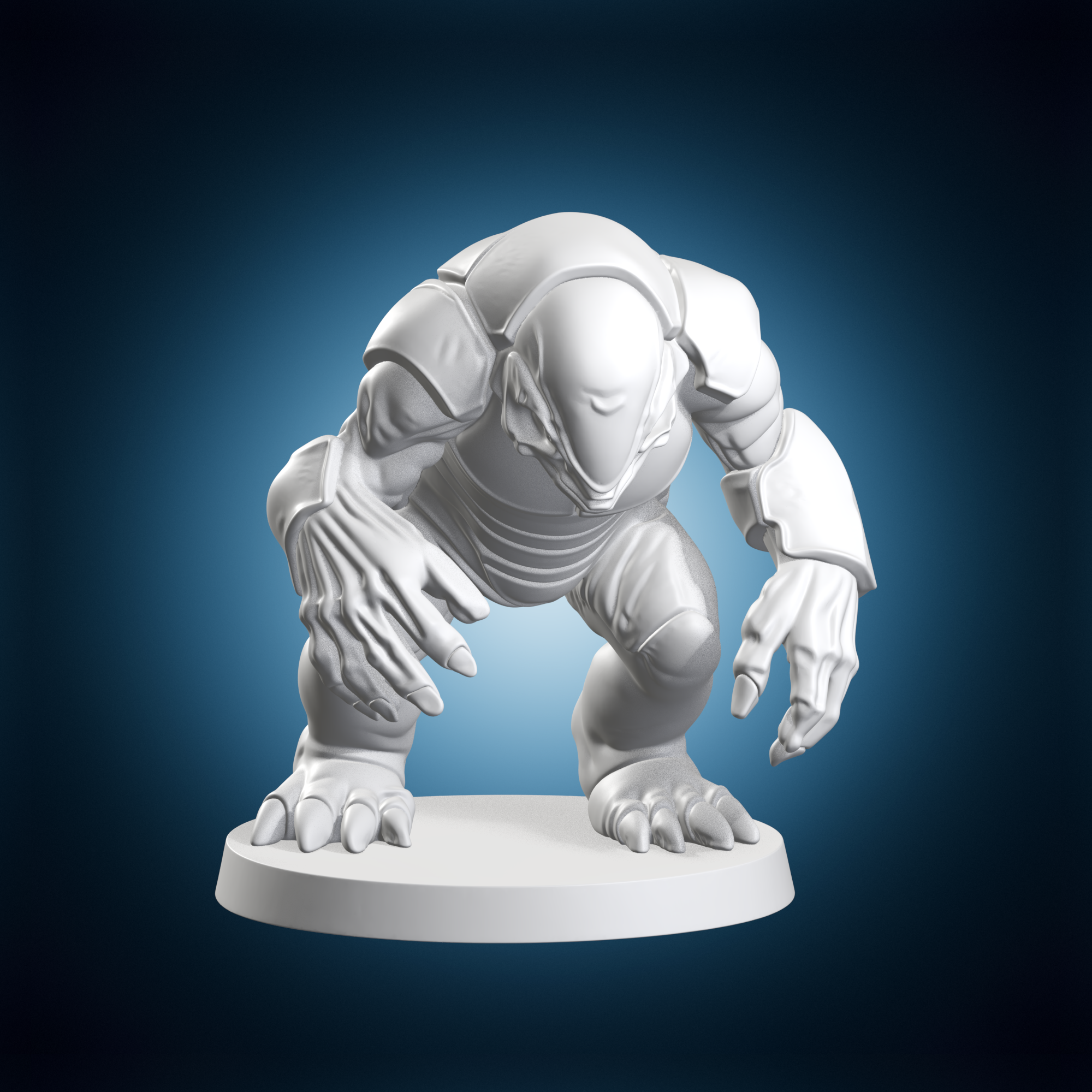 Shell Alien 👽 Alien Creature Armored Shell Miniature Sculpt・ 3D File for 3D ...