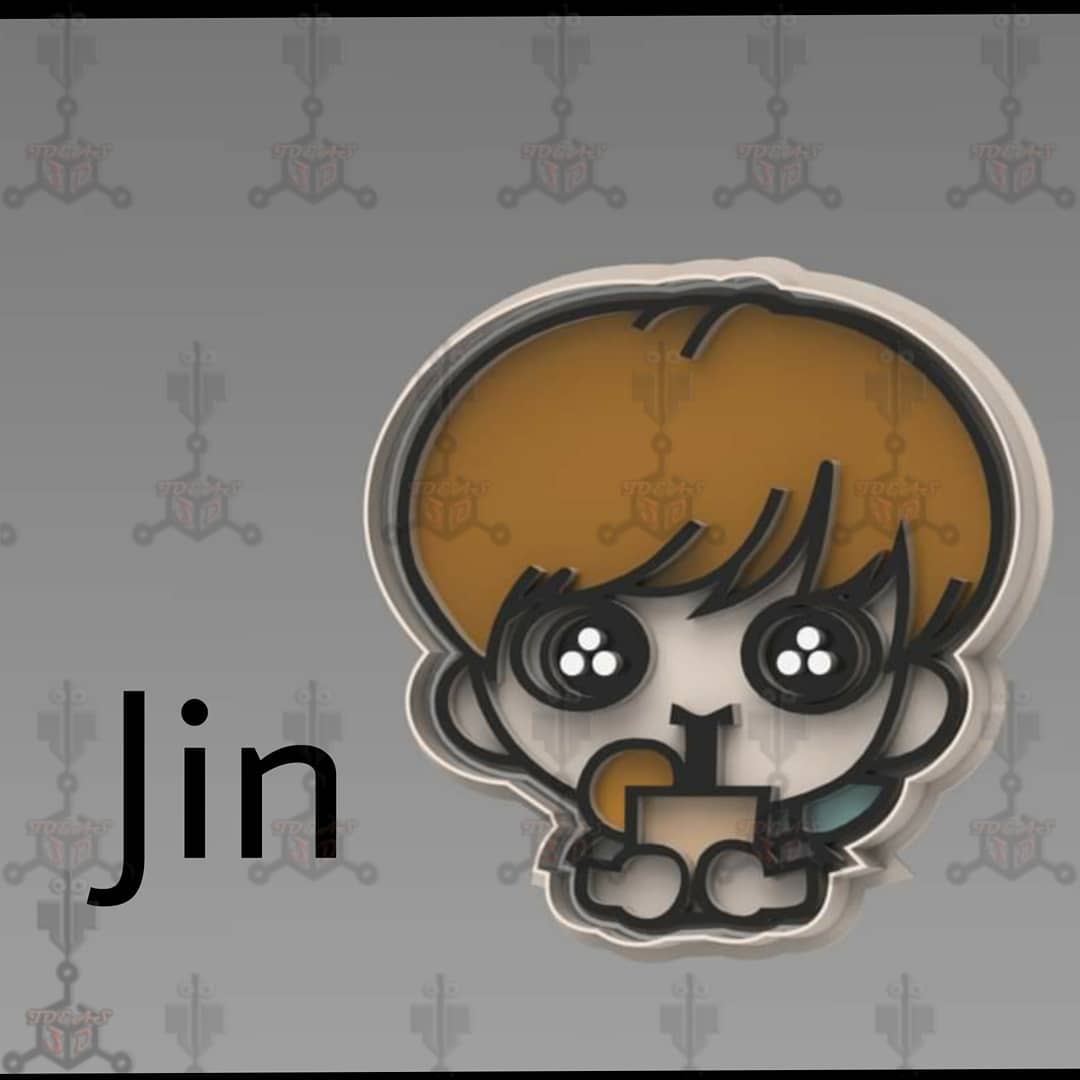 🎬 BTS BISCUIT CUTTER + MARKER SET・Free STL File for ・Cults