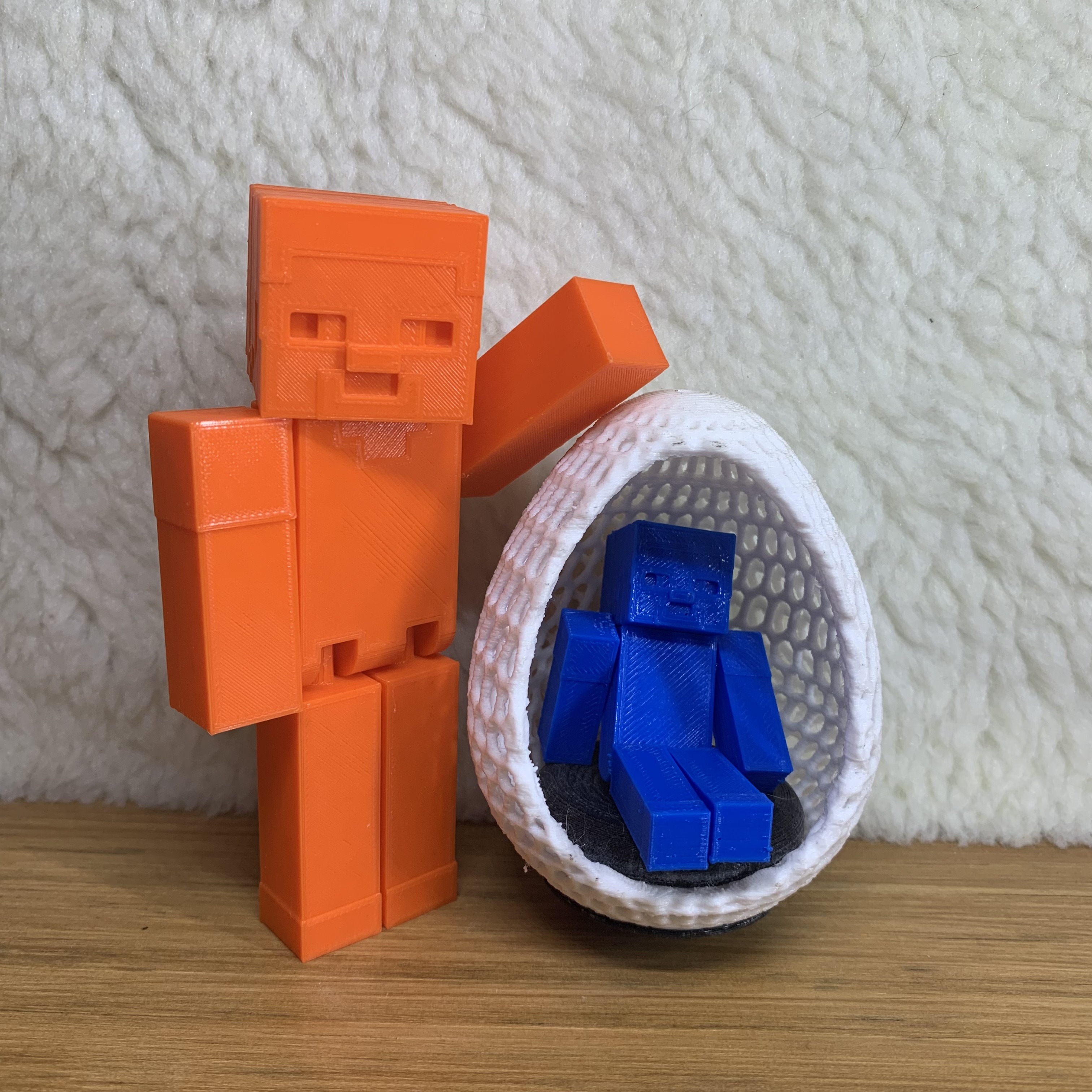 👌 MINECRAFT STEVE FLEXING FLEXIBLE・ STL File for 3D printing・Cults