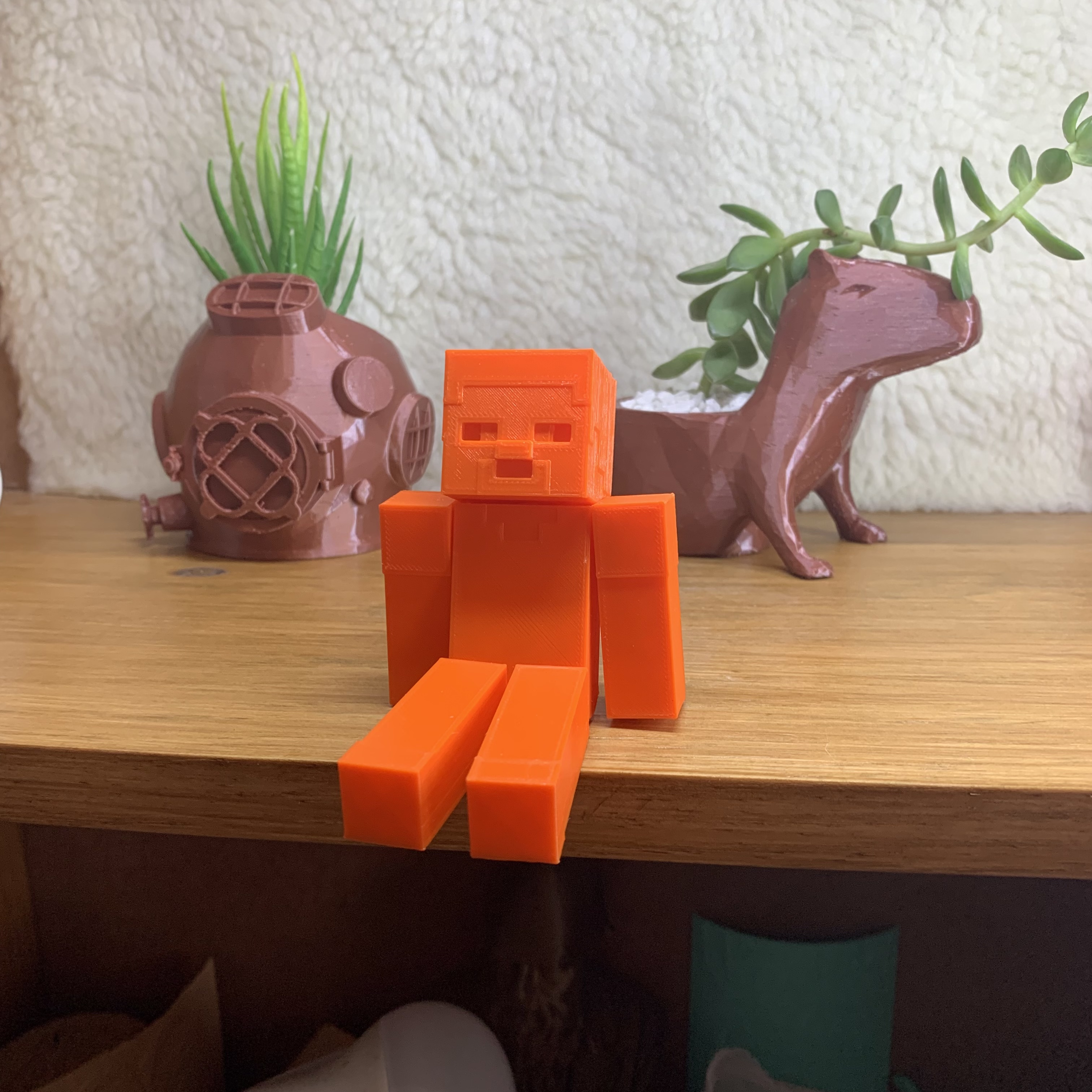 👌 MINECRAFT STEVE FLEXING FLEXIBLE・ STL File for 3D printing・Cults