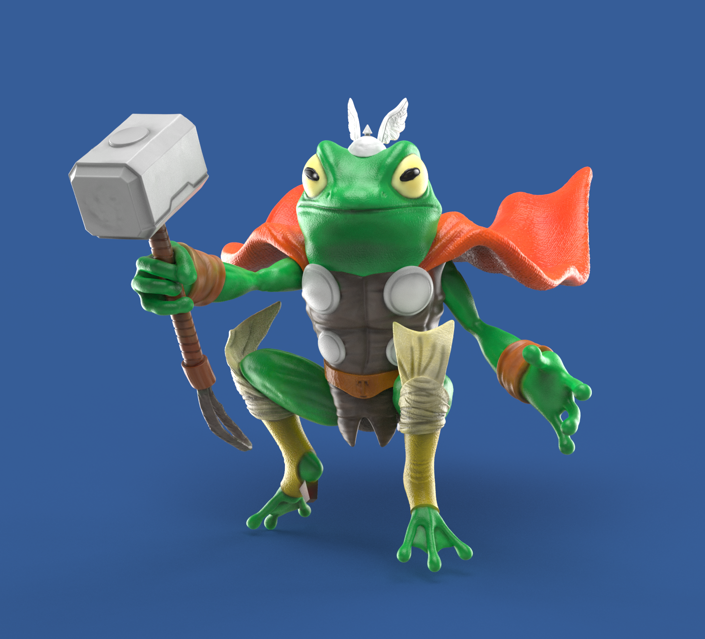? THOR FROSCH DIORAMA・ STL Datei für ・Cults