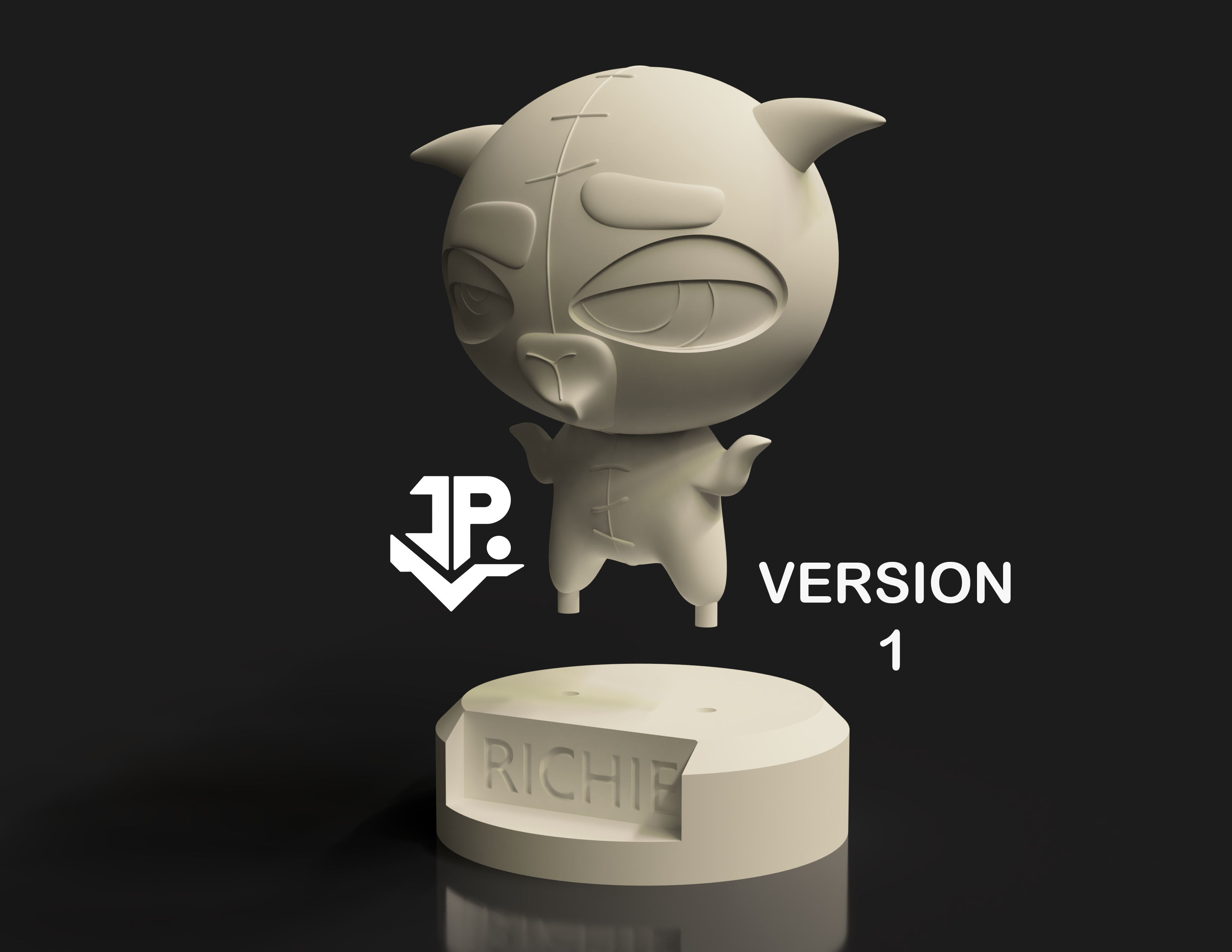 🗝️ RICHIE_ FUNKY PUNKY_・ STL File for ・Cults