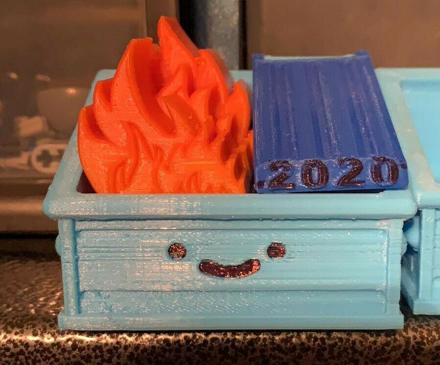Free 3D file Updated Dumpster Fire (2020/21/22) 🔥 ・3D printable design ...