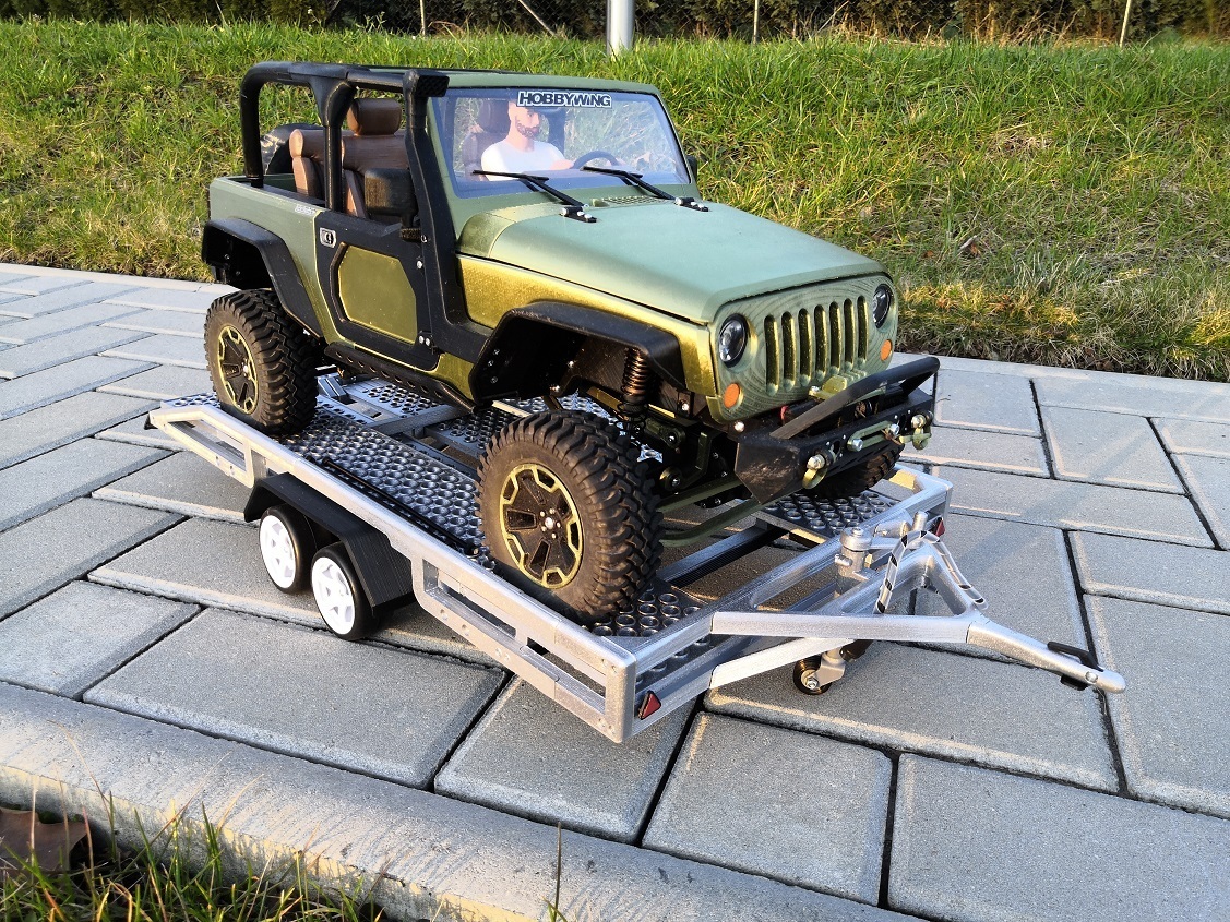 🚐 1:8 / 1:10 scale trailer for 3Dsets cars・ 3D File for ・Cults