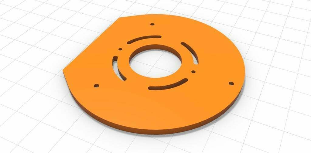 Fichier STL gratuit Bosch Routeur plongeant | RA 1166 Plaque de base 🦏 ...