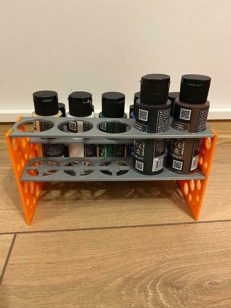 🎨 MODULAR PAINT RACK・ STL File for ・Cults