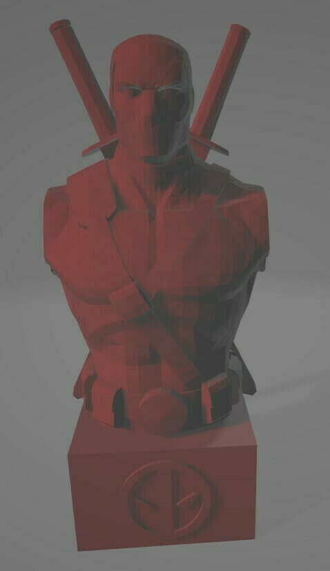 👤 Deadpool Bust・Free STL File for ・Cults