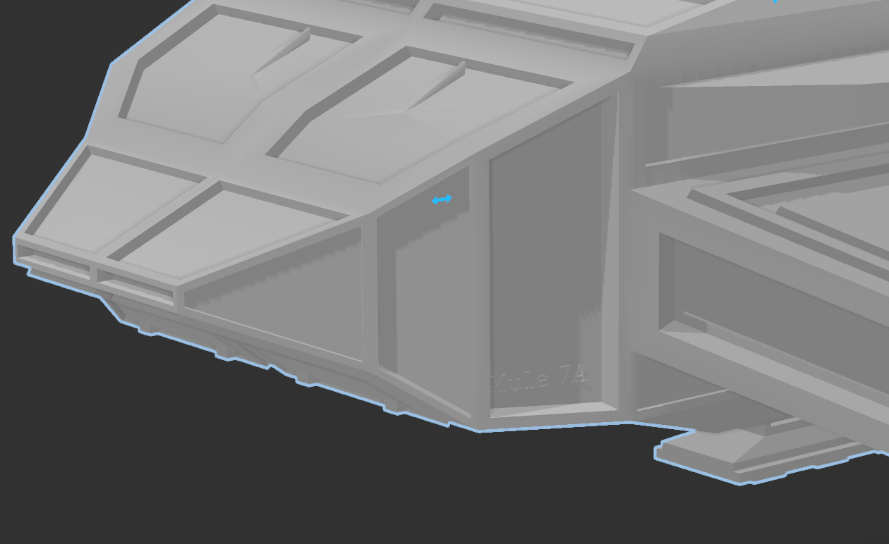 STL file The Space Mule - Sci-Fi / Cyberpunk Cargo Shuttle 🛰 ・3D ...