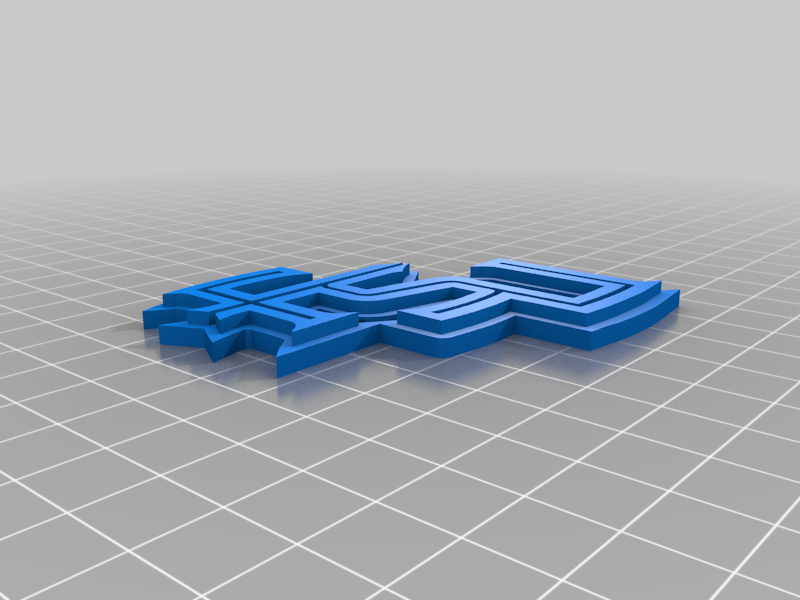 🗝️ FSU Letters Logo Keychain - ExtraLarge・Free 3D File for ・Cults