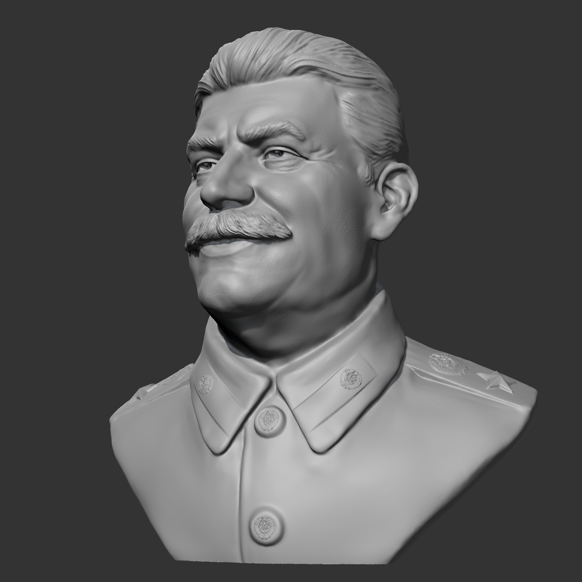Stalin Model STL file Joseph Stalin 3D print model 👤 (OBJ)・3D printing idea to ...