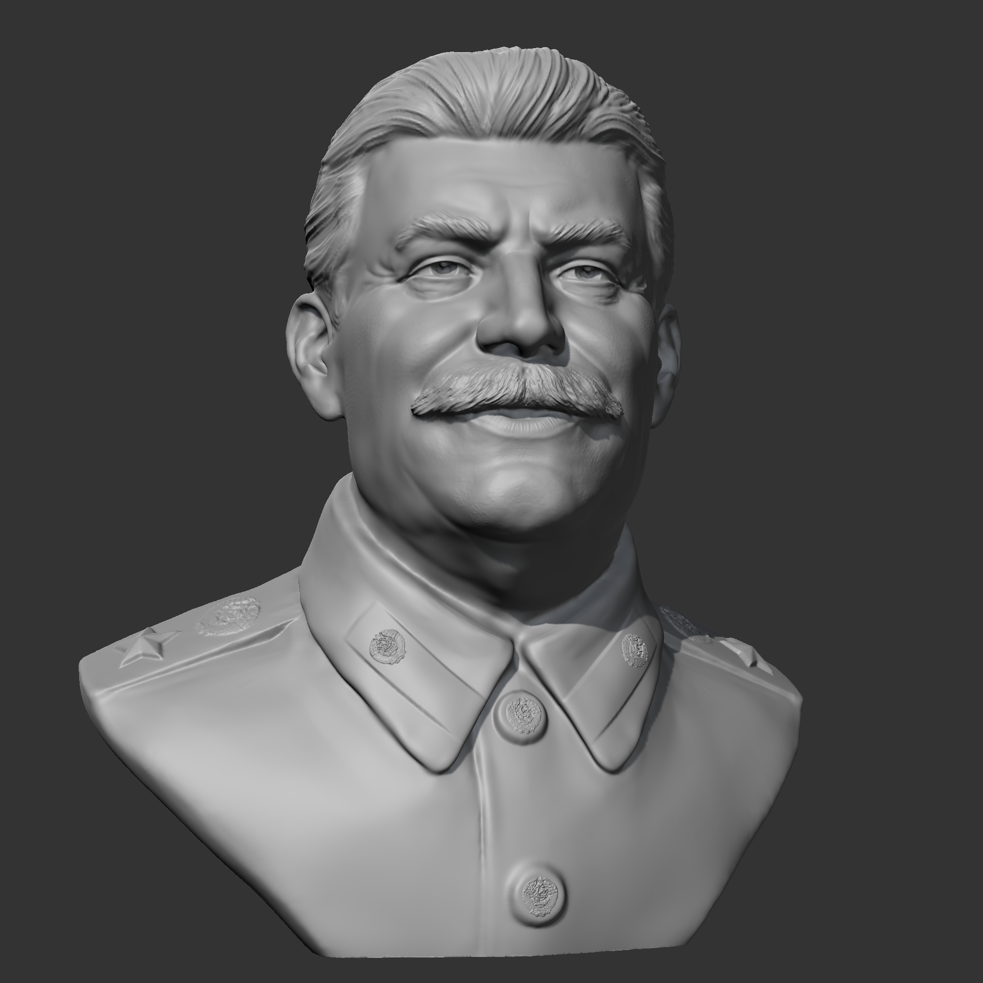 Stalin Model STL file Joseph Stalin 3D print model 👤 (OBJ)・3D printing idea to ...