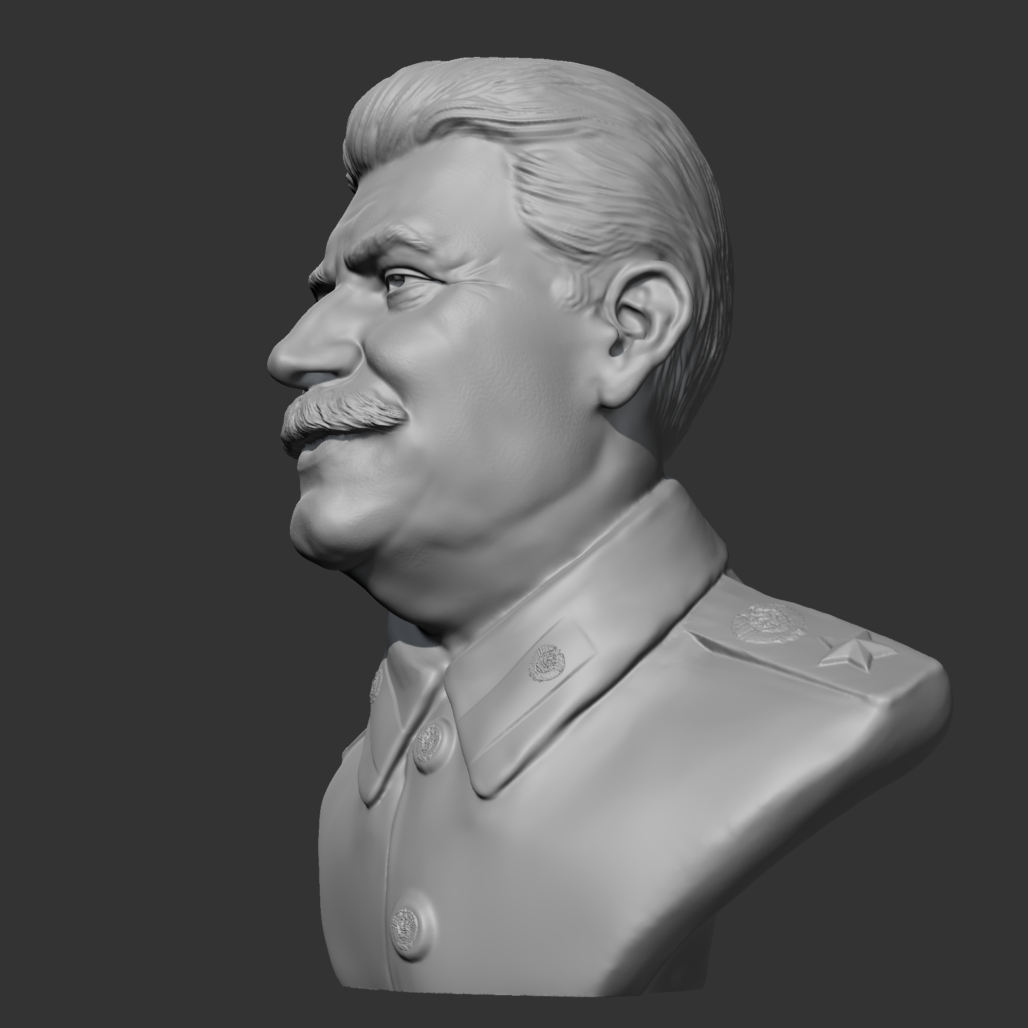Stalin Model STL file Joseph Stalin 3D print model 👤 (OBJ)・3D printing idea to ...