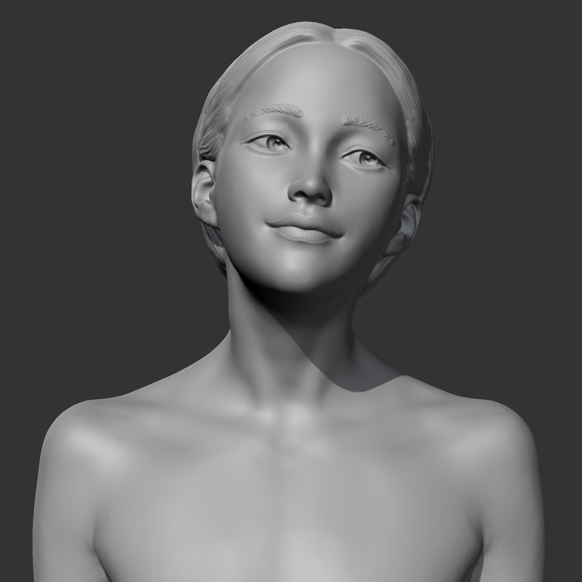 Female Stl Fichier STL Buste de fille HD F Modèle d'impression 3D 🗿 (OBJ)・Idée ...