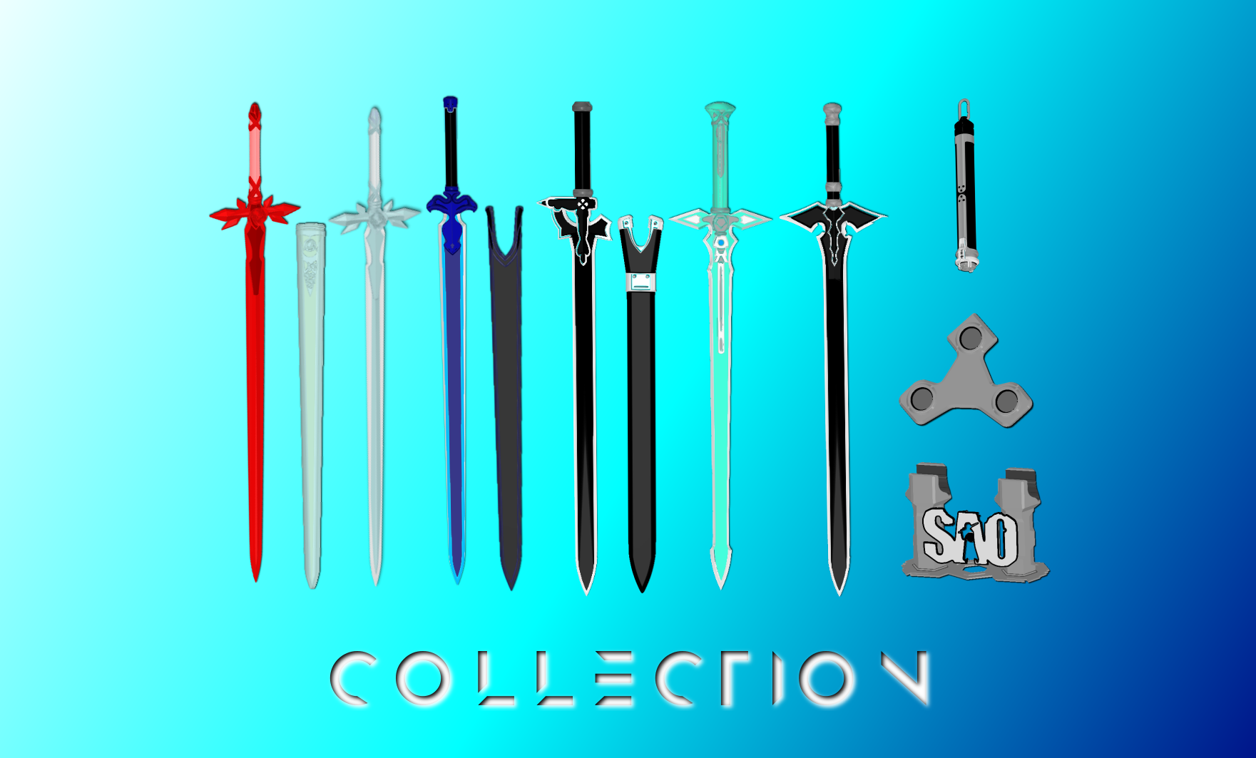 🗡️ Sword Art Online Sword Bundle | SAO, AOL, GGO, Alicization ...