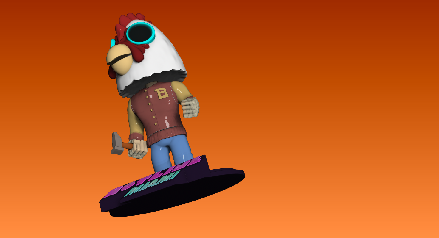 Richard Hm2 🎮 Hotline Miami - Richard/Jacket・ STL File for ・Cults